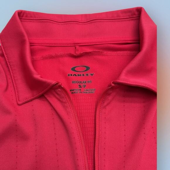 OAKLEY GOLF Women’s Small Pink 1/4 Zip Polo Shirt - Picture 5 of 5